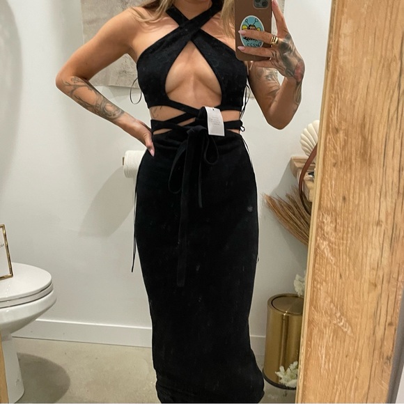 Cult Gaia Aziza knit dress black xs - Picture 6 of 6